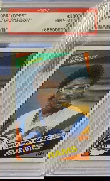 1984 Topps Eric Dickerson Rookie PSA 8