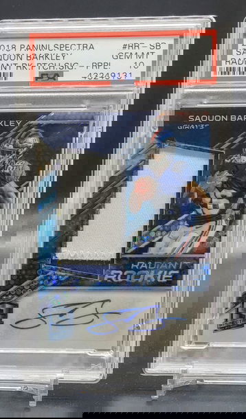 Saquon Barkley 20/30  PSA POP 1, Only PSA 10 in existence.  2 Color Patch