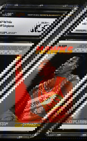 1987 Fleer Cliff Levingston CSG 8.5 NM/Mint+