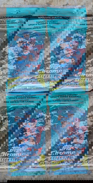 2018 Topps Chrome Update Value Packs (Lot of 4)
