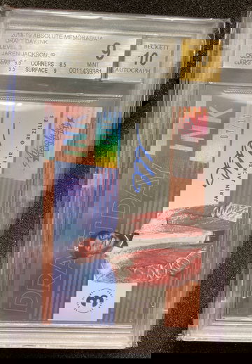 2018-19 Absolute Memorabilia Draft Day Ink Level 3 Jaren Jackson Jr. Auto