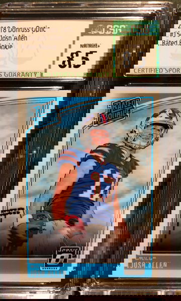 2018 optic josh allen rated rookie base (ship from hongkong 14-28days)