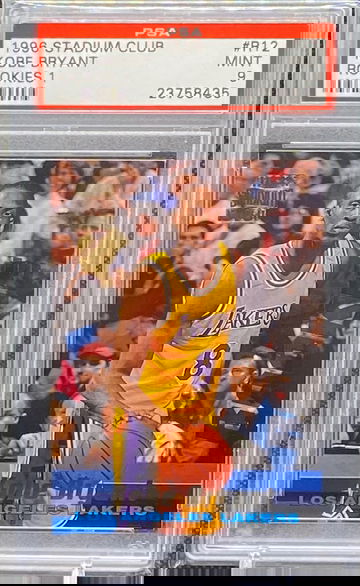 1996 Stadium Club Kobe Bryant Rookie PSA 9 Rookies 1 #R12