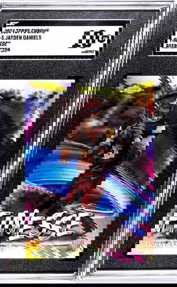 2024 Topps Chrome #F-3 Jayden Daniels Finesse Refractor SGC 10
