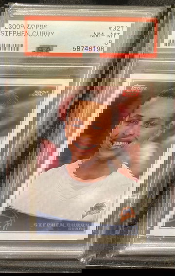 2009 Topps Stephen Curry #321 PSA 8 Rookie