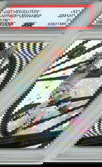 2021 PANINI REVOLUTION ASTRO #22 ANTHONY EDWARDS TIMBERWOLVES PSA 10 LOW POP