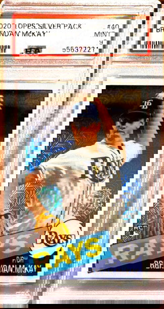 2020 Topps Chrome Silver Pack Brendan McKay PSA 9