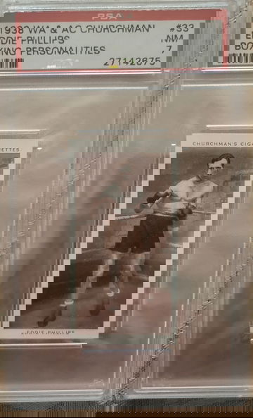 1938 CHURCHMAN EDDIE PHILLIPS PSA 7