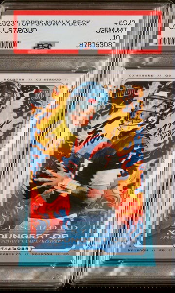 2023 TOPPS NOW x TYSON BECK C.J. CJ STROUD ROOKIE RC #CJ2 PSA 10 GEM MINT TEXANS