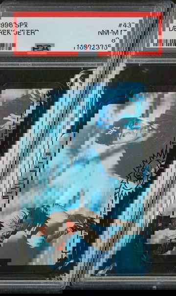 1996 Spx Derek Jeter #43 PSA 8