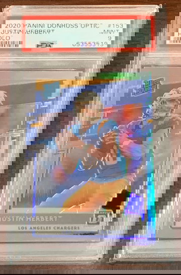 2020 Optic Justin Herbert Holo PSA 9