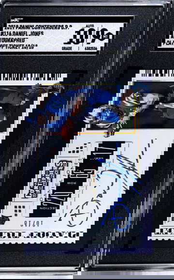 2019 Panini Contenders DP #116 Daniel Jones Playoff Ticket #10/18 SGC 9 MT 10 Auto