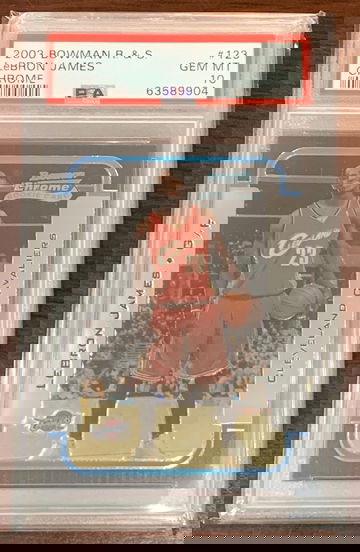 2003 Bowman Chrome Lebron James PSA 10