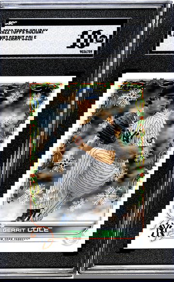 2022 Topps Holiday #HW97 Gerrit Cole SGC 10