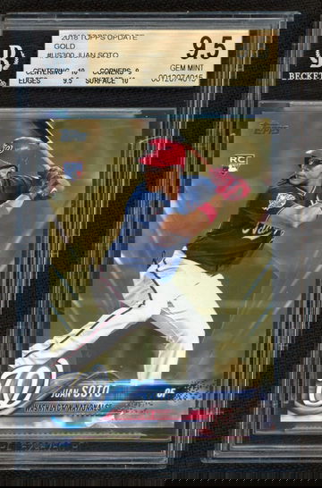 2018 Juan Soto Topps Update Gold Rookie #/2018 BGS 9.5 Strong Subs