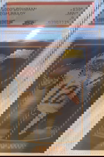 2000 Bowman Tom Brady PSA 9