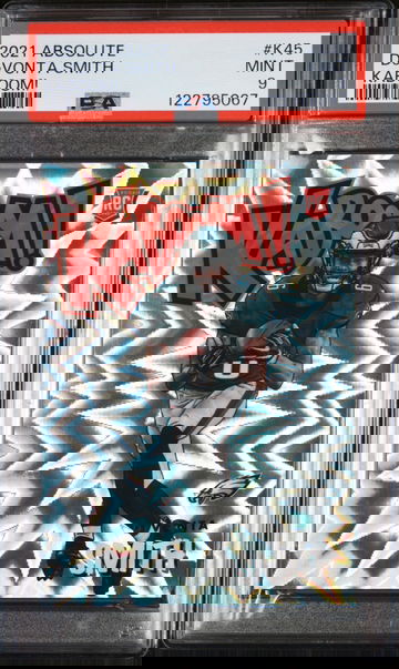 2021 Panini Absolute Kaboom! Devonta Smith #K45 PSA 9