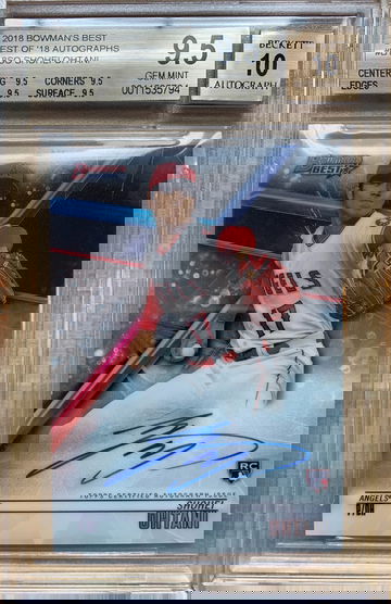 2018 Bowman's Best SHOHEI OHTANI RC Autograph BGS 9.5 / Auto 10 #B18-SO Rookie