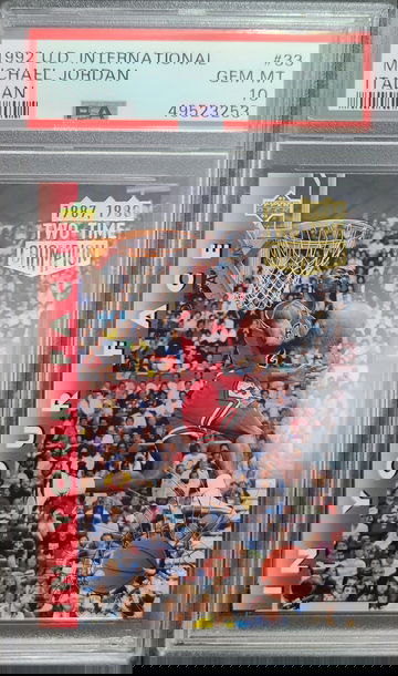 Michael Jordan 1992 U.D. International Italian PSA 10 Gem Mint #33 Pop 84