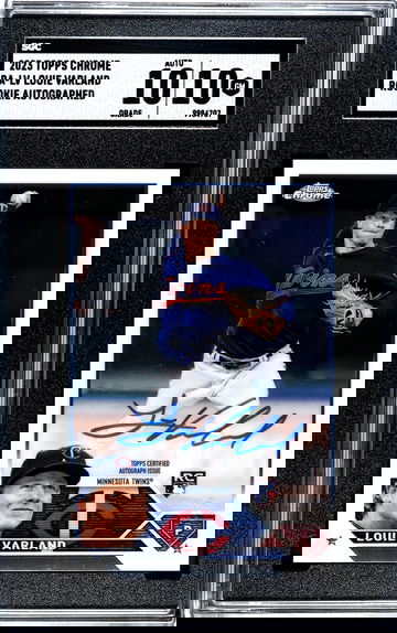 2023 Topps Chrome Louie Varland RA-LV SGC 10/10