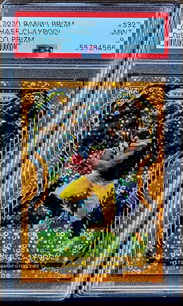 2020 CHASE CLAYPOOL Panini ORANGE DISCO PRIZM PSA 9 Rookie RC #392