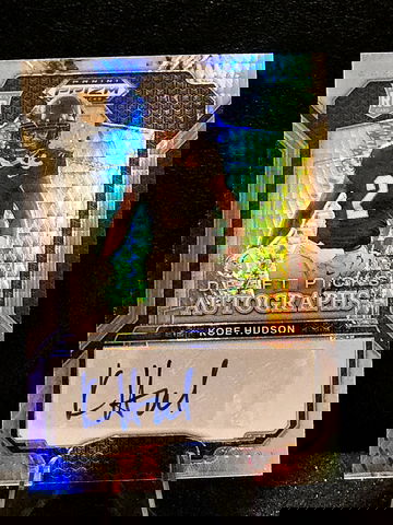  2025 Panini Prizm Draft   KOBE HUDSON  Rookie Auto  Silver Hyper  UCF, Panthers