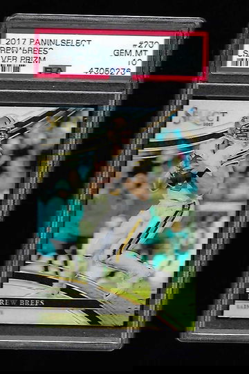 2017 PANINI SELECT DREW BREES #270 FIELD LEVEL SILVER