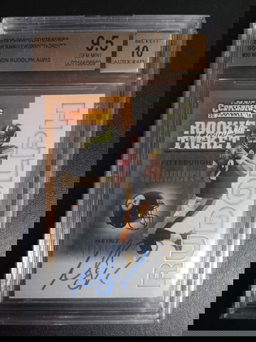 2018 contenders 20th anniversary ticket Gold Mason Rudolph 9/10 RC BGS 9.5/10