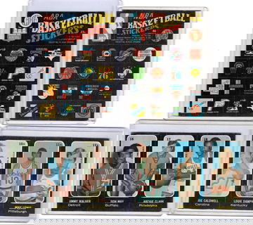 1971 Topps Basketball Trio's Lot 4 Ea. With 2 Short Prints With SP ABA Logo Card Round 2