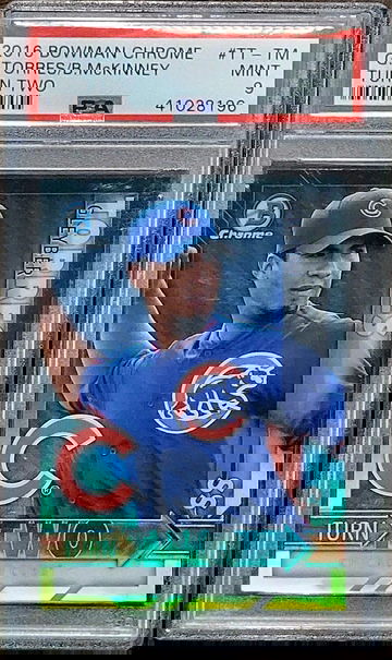 2016 SSP GLEYBER TORRES Topps Bowman Chrome TURN TWO PSA 9 POP 2 Rookie #TT-TM