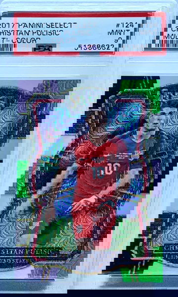 2017 Select #124 Christian Pulisic Multi Color Prizm PSA 9