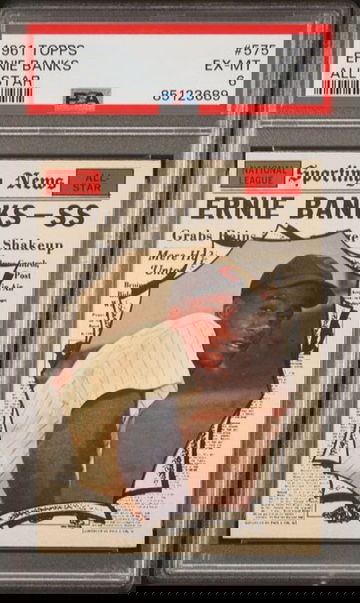 1961 Topps Ernie Banks All Star #575 PSA 6 [BL-1C.38]