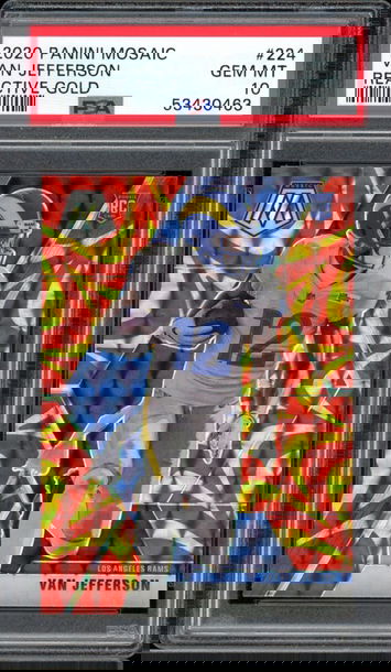 2020 Mosaic Van Jefferson 224 Reactive Gold PSA 10