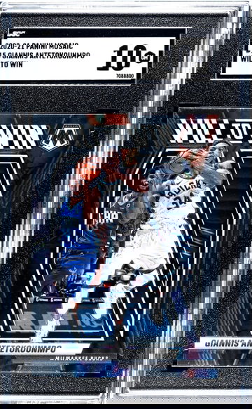 2020-21 Panini Mosaic #15 Giannis Antetokounmpo Will To Win SGC 10