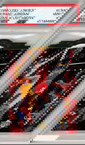 1996 COLLECTORS CHOICE MICHAEL JORDAN #CA8 JORDAN A CUT ABOVE BULLS HOF PSA 9