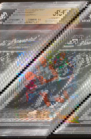 2016 Donruss Optic Kawhi Leonard Checkerboard #116 BGS 9.5 Gem Mint