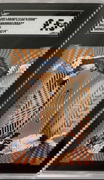 2016 Panini Clear Vision Peyton Manning Tom Brady Bronze 25/79 - Pop 1