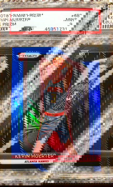 Kevin Huerter 2018 Prizm #68 Blue Prizm /199 PSA 9