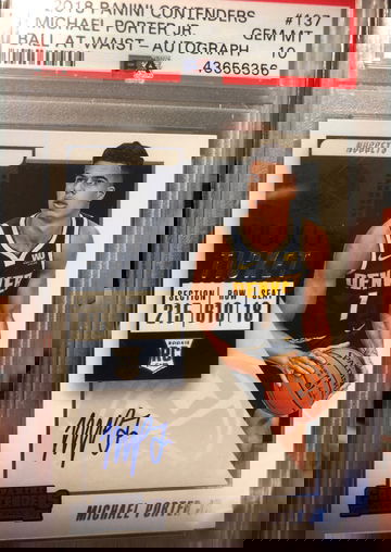 Michael Porter 2018 Contenders Auto PSA 10