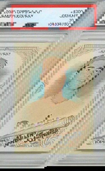 2018 TOPPS ALLEN & GINTER #200 SANDY KOUFAX LOS ANGELES DODGERS PSA 10 LOW POP