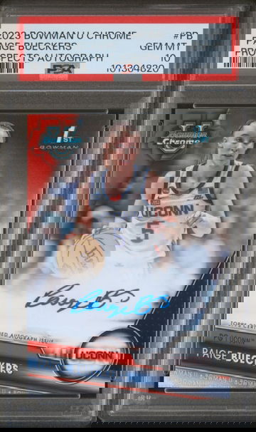 Paige Bueckers 2023 Bowman U Chrome 1st Prospects Rookie Auto PSA 10 #PB