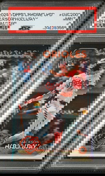 2024 Topps Chrome Update Refractor Jackson Holliday #USC200 PSA 9