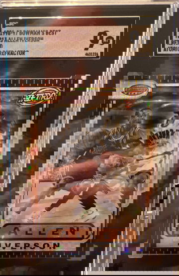 Allen Iverson 1996-97 Bowman’s Best Retro Atomic Refractor SGC 9