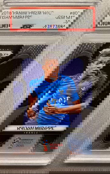 KYLIAN MBAPPE 2018 WORLD CUP PRIZM ROOKIE PSA 10 GEM MINT 