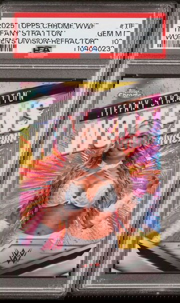 2025 Topps Chrome WWE Tiffany Stratton Women's Division Refractor PSA 10