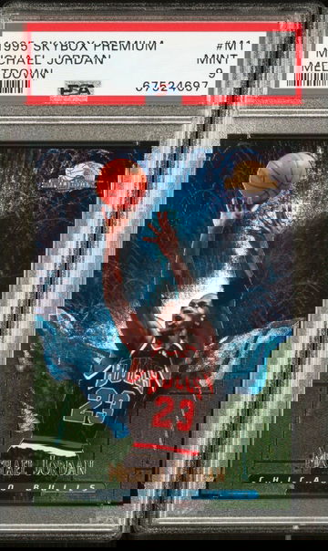 1995 Skybox Meltdown Michael Jordan, PSA 9