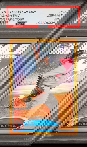 2012 Topps Chrome Gold Refractor Cc Sabathia #14 /50 PSA 10