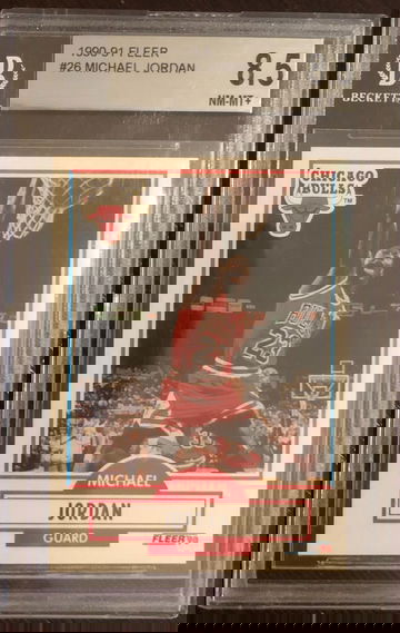 1990 Fleer Michael Jordan #26 BGS 8.5 NM-MT+