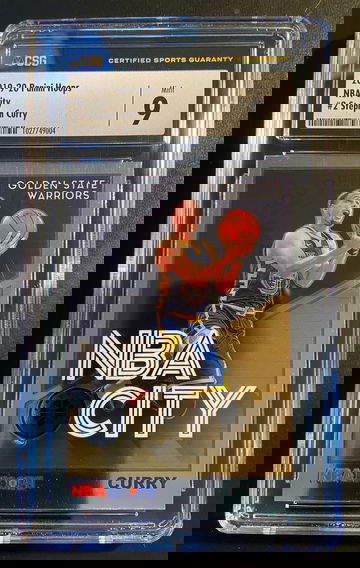 2019-20 Panini Hoops Stephen Curry Premium Stock NBA City Graded MINT Future HOFer!