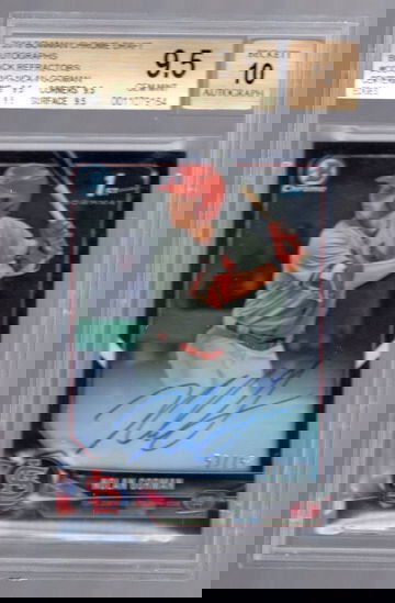 Nolan Gorman 2018 Bowman Black Refractor Auto